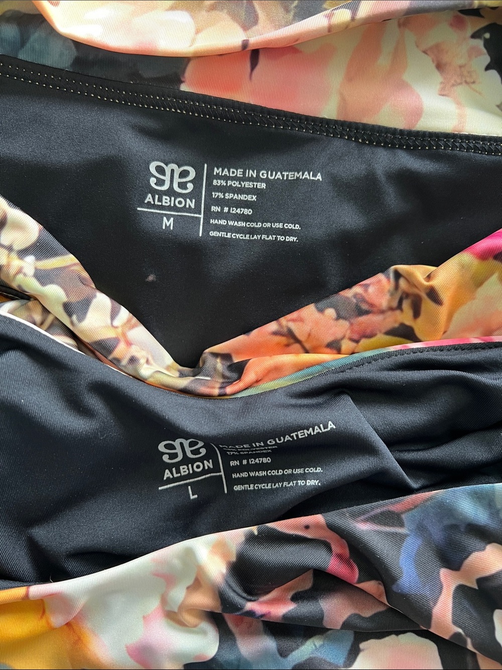Albion Fit Women's Jess Top in Rosalia Floral Swim Set Size Large - Picture 5 of 5